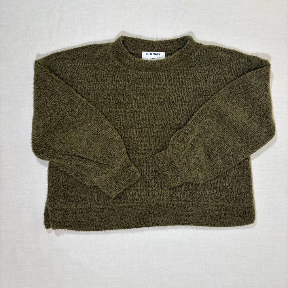 Old Navy Kids Moss Green Crew Neck Sweater